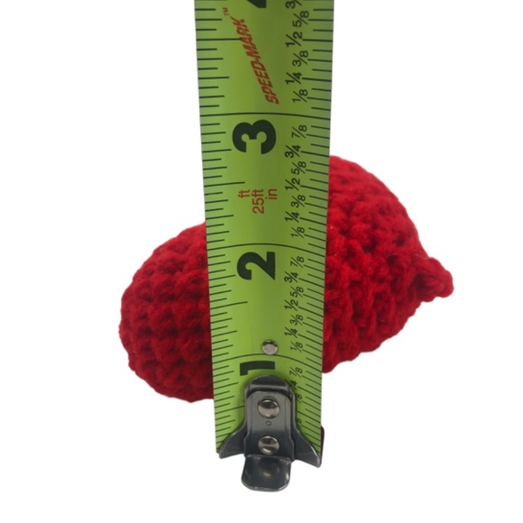 Crochet Heart Bag Charm ❤️ Love On The Go Red Heart Keychain Bag Accesso… - Picture 11 of 17